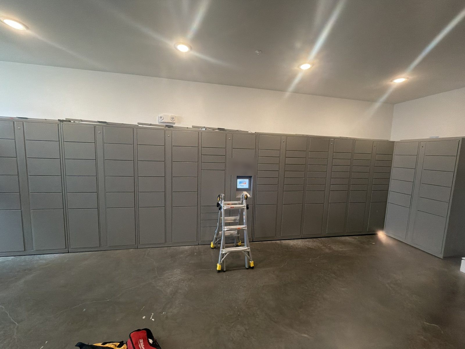 Zen Lockers parcel locker installation in Houston
